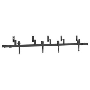 vidaXL Liukuoven asennussarja ter&auml;s 213,5 cm musta