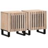 vidaXL Y&ouml;p&ouml;yd&auml;t 2 kpl 40x34x46 cm t&auml;ysi valkaistu mangopuu