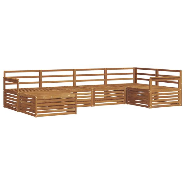 vidaXL Ulkosohvakokoelma 6 pcs Luonnollinen