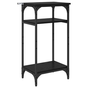 vidaXL Sivup&ouml;yt&auml; hyllyll&auml; Musta tammi. 40 x 30 x 75 cm Tekninen puu