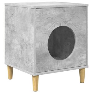 vidaXL Kissatalo Betoni 42,5 x 40 x 53 cm Tekninen puu