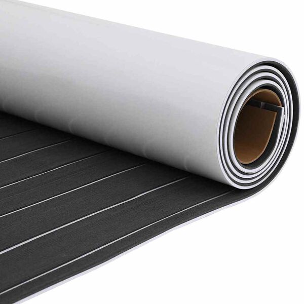 vidaXL Venepohja tummanharmaa ja valkoinen 240 x 90 cm EVA vaahto