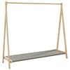 vidaXL Vaateteline hyllyill&auml; 106x34x102 cm bambu