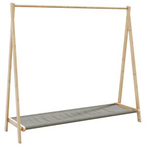 vidaXL Vaateteline hyllyill&auml; 106x34x102 cm bambu