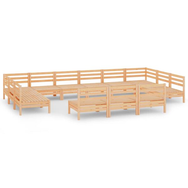 vidaXL 13-osainen Puutarhasohvasarja t&auml;ysi m&auml;nty