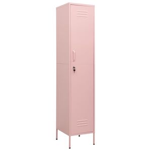 vidaXL Pukukaappi pinkki 35x46x180 cm ter&auml;s