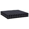 vidaXL Lavatyyny musta ruutukuvio 60x60x8 cm oxford kangas