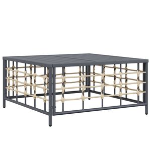 vidaXL Puutarhap&ouml;yt&auml; antrasiitti 70x70x34 cm polyrottinki