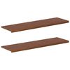 vidaXL Ikkunalautaset 2 kpl Tumma ruskea 140 x 40 x 2 cm M&auml;ntypuu