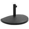 vidaXL Aurinkovarjon jalka polyresiini 15 kg puolipy&ouml;re&auml; musta