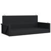 vidaXL Keinupenkki musta polyrottinki 119x56x48 cm