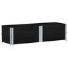 vidaXL Kuormalavan reunukset 2 kpl musta 150x50 cm t&auml;ysi m&auml;nty