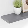 vidaXL Kelluvat sein&auml;hyllyt 4 kpl harmaa 120x23,5x3,8 cm MDF