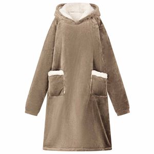 vidaXL Viltti-huppari Camel L Fleece ja flanelli