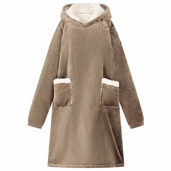 vidaXL Viltti-huppari Camel L Fleece ja flanelli