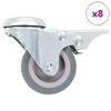 vidaXL Rullapy&ouml;r&auml;t pultinrei&acute;ill&auml; 8 kpl 50 mm