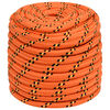 vidaXL Monik&auml;ytt&ouml;inen k&ouml;ysi 16 mm 250 m Oranssi PP