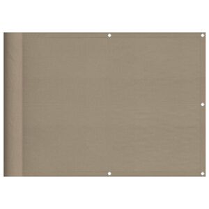 vidaXL Parvekesuoja taupe 75x700 cm 100% polyesteri Oxford kangas