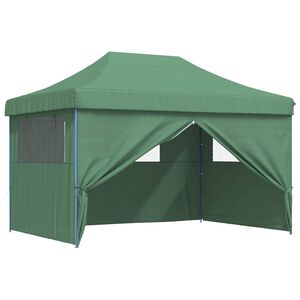 vidaXL Juhlateltta 279 x 410 x 315 cm Vihre&auml; Oxford-kangas