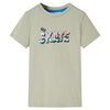 Lasten T-paita vaalea khaki 92