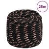 vidaXL Venek&ouml;ysi musta 16 mm 25 m polypropeeni