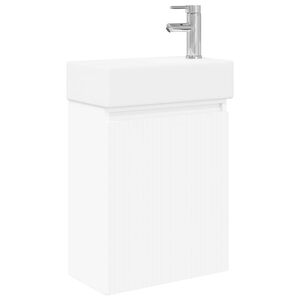 vidaXL Kylpyhuoneen kaappi hanalla valkoinen 45,5 x 22,5 x 84 cm