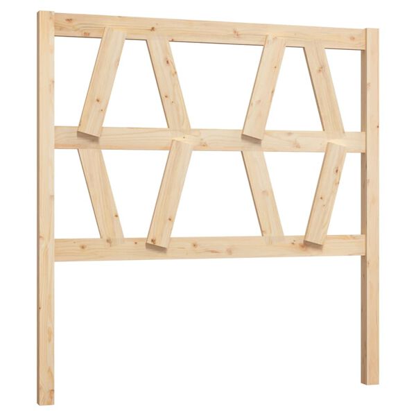 vidaXL Sängynpääty 81x4x100 cm täysi mänty