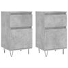 vidaXL Senkit 2 kpl betoninharmaa 40x35x70 cm tekninen puu
