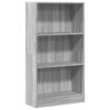 vidaXL Kirjahylly harmaa Sonoma 60x24x109 cm tekninen puu