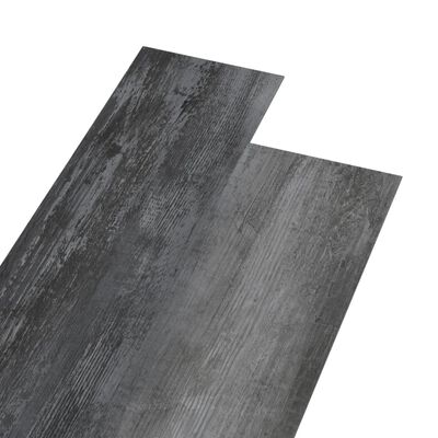 vidaXL PVC-lattialankut 4,46 m² 3 mm itseliimautuva kiiltävä harmaa