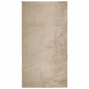 vidaXL Matto HUARTE lyhytnukkainen ja pest&auml;v&auml; hiekka 60x110 cm