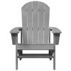 vidaXL Adirondack-tuoli Vaaleanharmaa 74 x 82 x 92cm HDPE