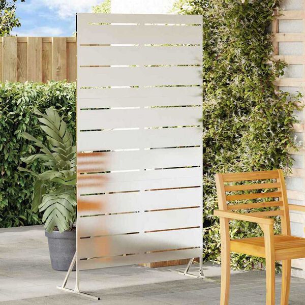 vidaXL Yksityisyysn&auml;ytt&ouml; Harmaa 100 x 50 x 180 cm Ter&auml;s