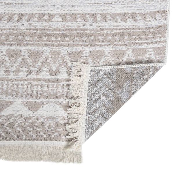 vidaXL Matto beige 80x300 cm puuvilla