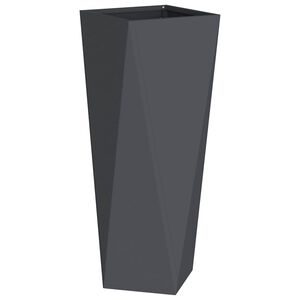 vidaXL Kukkalaatikko Antrasiitti 30 x 30 x 75 cm Ter&auml;s