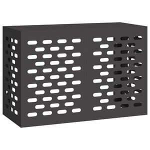vidaXL Ilmastointilaitteen suoja Musta 90 x 40 x 60 cm Ter&auml;s