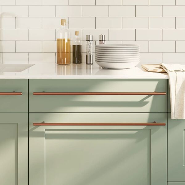 vidaXL Kaapin kahvat 20 kpl pronssi 480 mm ruostumaton ter&auml;s