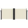 vidaXL Sisäänvedettävä sivumarkiisi 100x600 cm kerma