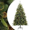 vidaXL Tekojoulukuusi saranoilla ja k&auml;vyill&auml; 240 cm
