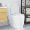 vidaXL WC-istuin Valkoinen 47 x 36 x 3,4 cm Duroplast