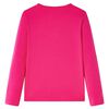 Lasten pitkähihainen T-paita kirkas pinkki 104