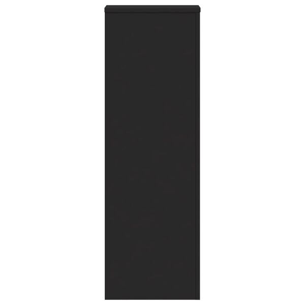 vidaXL Kasviteline musta 33x33x100 cm tekninen puu