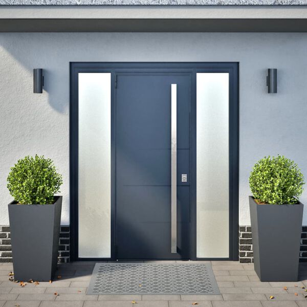 vidaXL Puutarhan kukkalaatikot 2 kpl antrasiitti 45x45x75 cm ter&auml;s