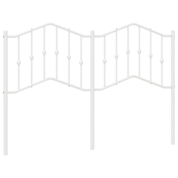 vidaXL Metallinen vaihtop&auml;&auml;ty valkoinen 135 cm