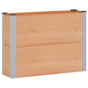 vidaXL Puutarhan Korotettu Kukkalaatikko Ruskea 100 x 30 x 72 cm