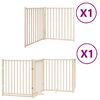 vidaXL Koiraportti kokoontaittuva 6 paneelia 480 cm poppelipuu