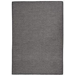vidaXL Ulkomatto Flatweave 160x230 cm harmaa
