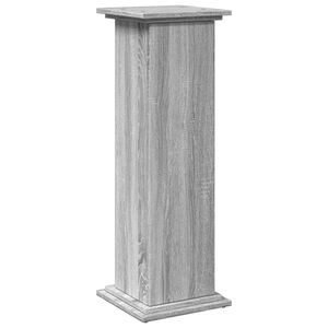 vidaXL Esittelyteline s&auml;ilytystila harmaa 31x30x90 cm tekninen puu