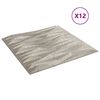 vidaXL Seinäpaneelit 12 kpl betoni 50x50 cm XPS 3 m² kivi