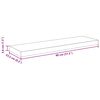 vidaXL Kelluvat sein&auml;hyllyt 4 kpl harmaa 80x23,5x3,8 cm MDF